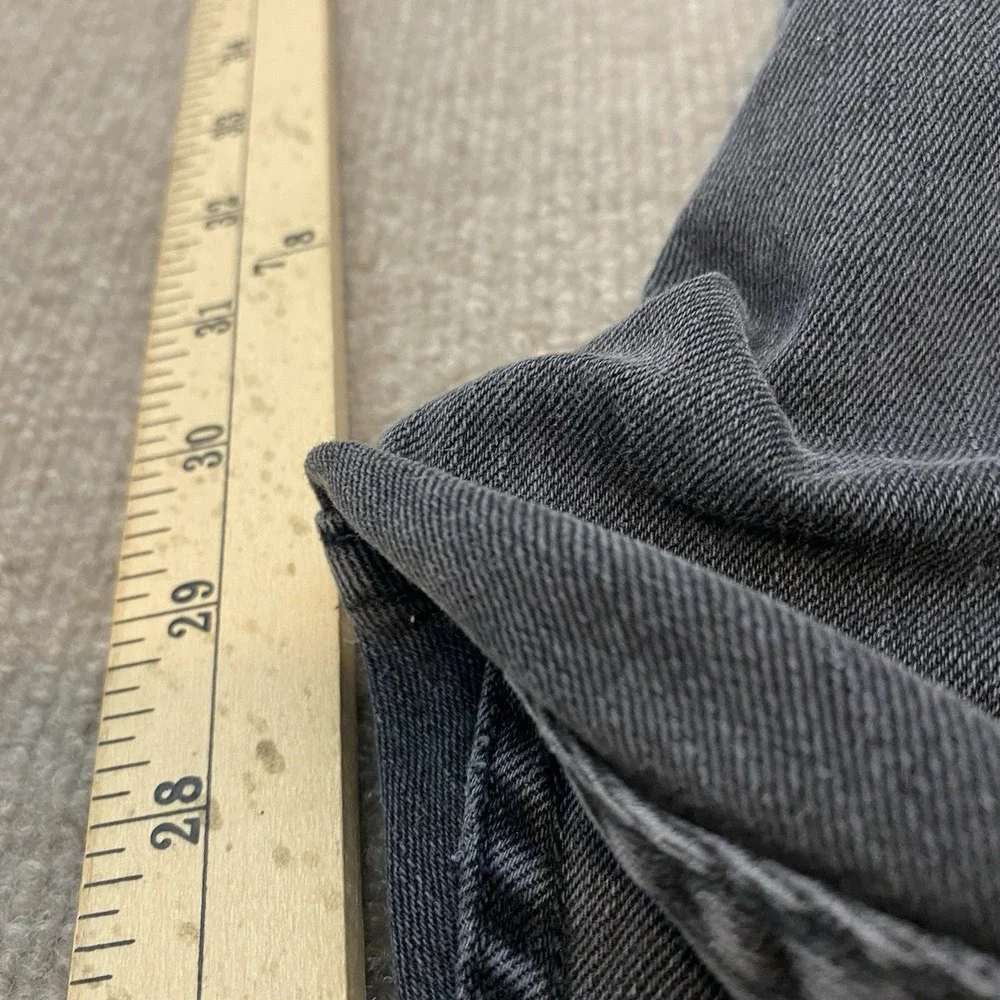 Levis 512 Jeans Mens 38x30 Black Charcoal Wash Regular Straight Stretch Pants